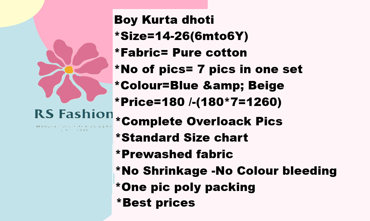 Boy Kurta dhoti in wholesale