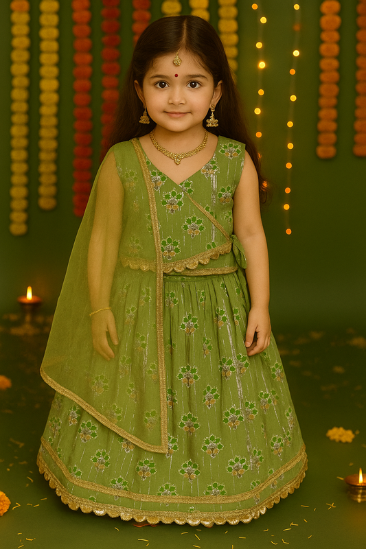 Girl's Lehenga Top In Wholesale