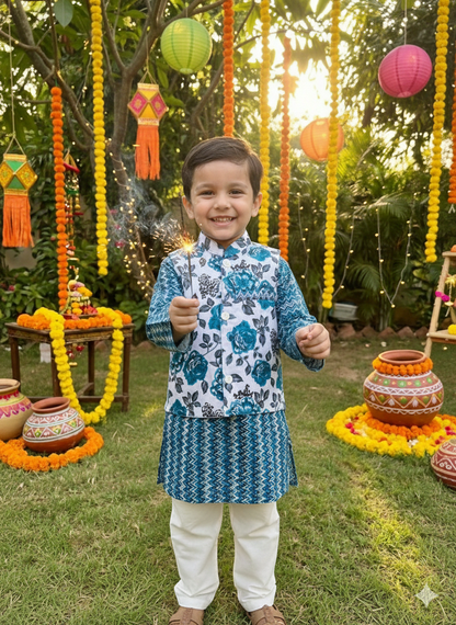 Jacket kurta pajama in wholesale