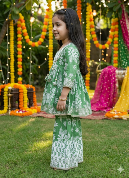 Girl's Peplum Sharara In wholesale