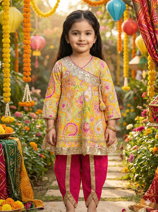 Girl's Peplum dhoti in wholesale