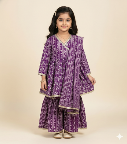 Girl's Sharara set in wholesale
