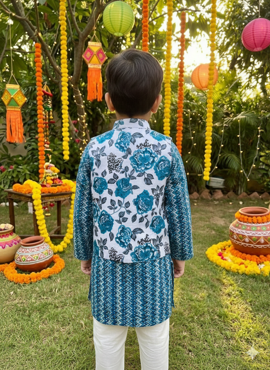 Jacket kurta pajama in wholesale