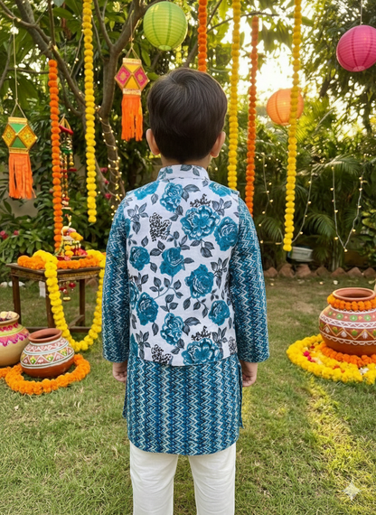 Jacket kurta pajama in wholesale