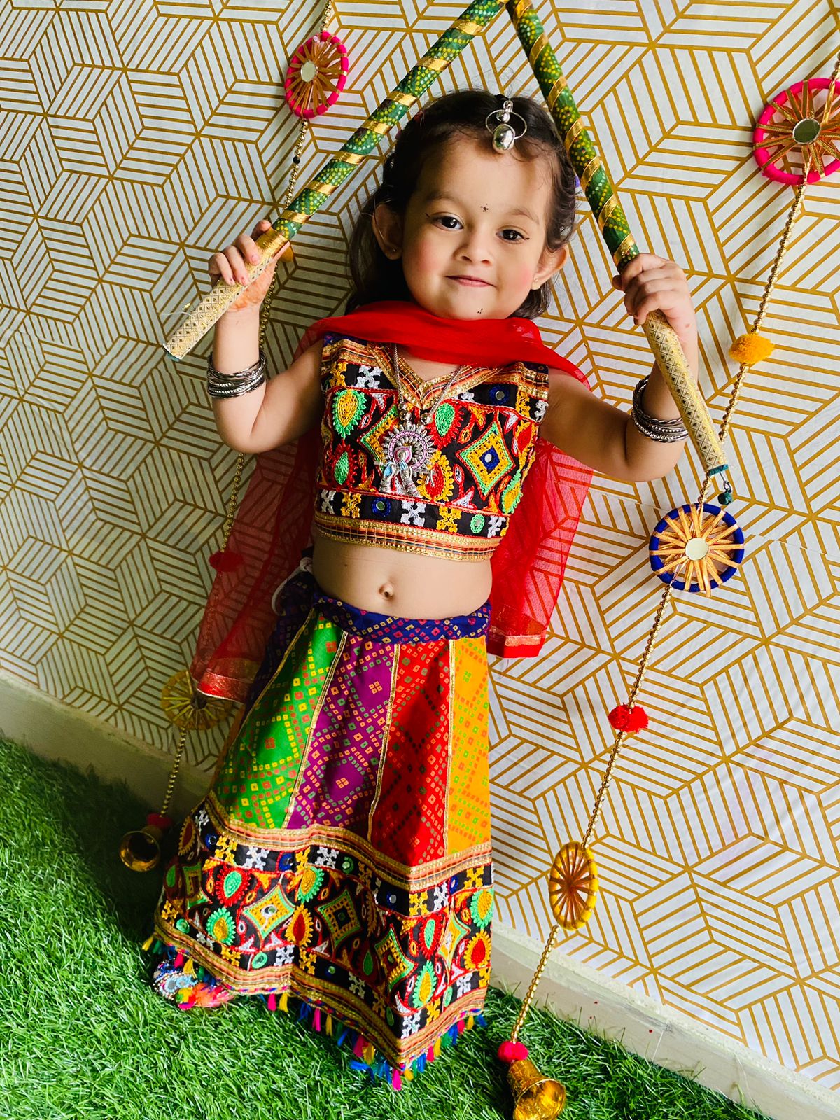 Chaniya choli for girl 1-7Year Pack of 7 in wholesale