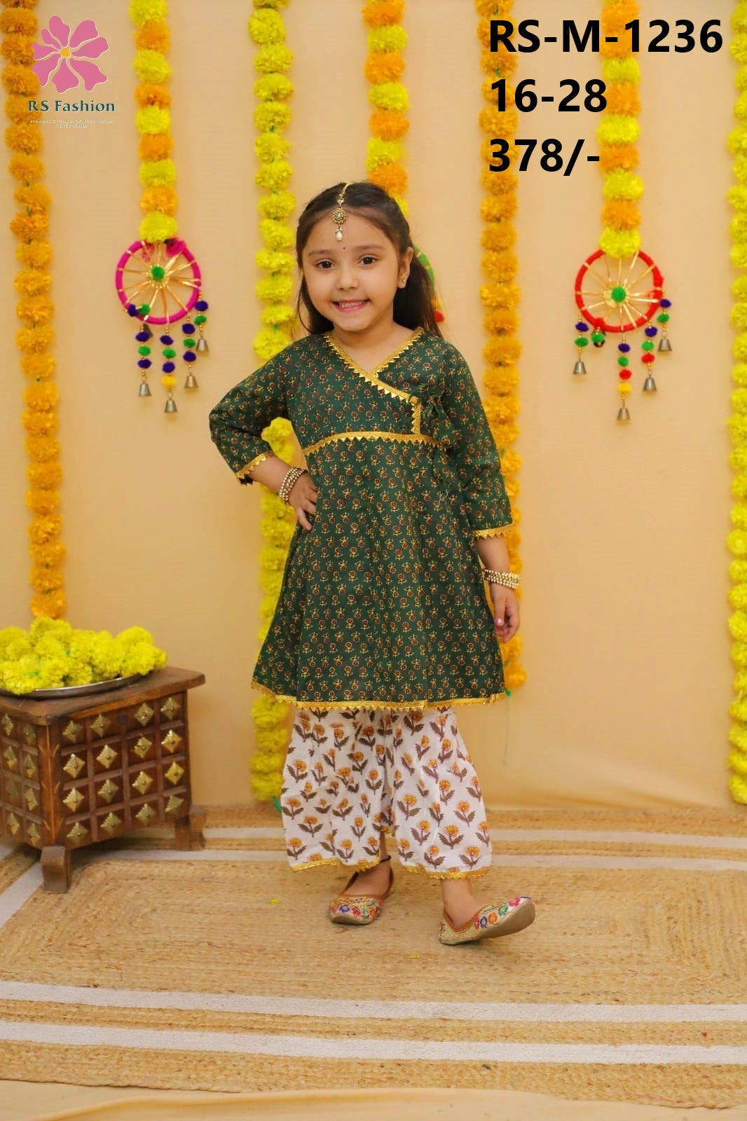 Peplum Sharara set pack of 7 in wholesale