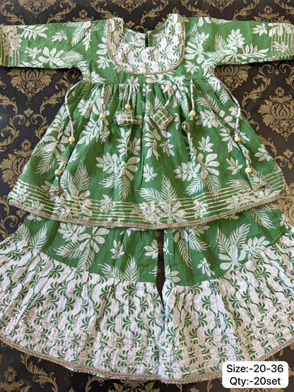 Girl's Peplum Sharara In wholesale