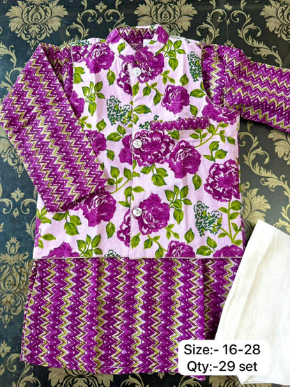 Boy Jacket kurta pajama 3-pic set in wholesale