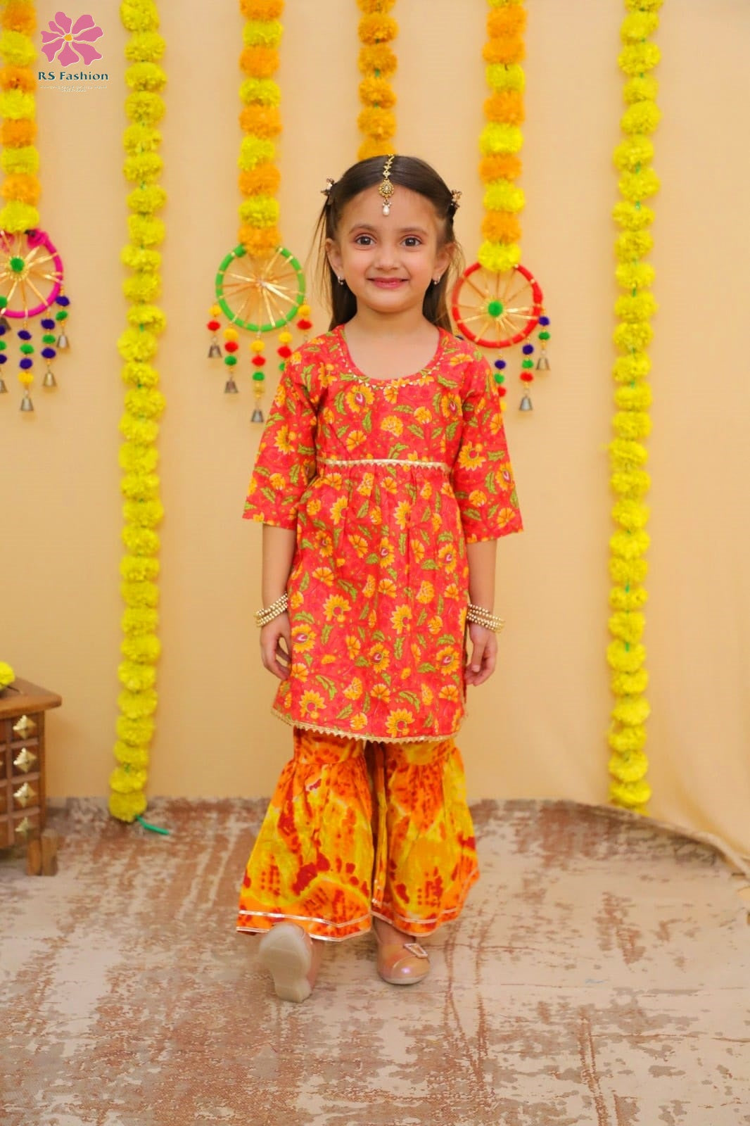 Peplum Sharara set pack of 7 in wholesale