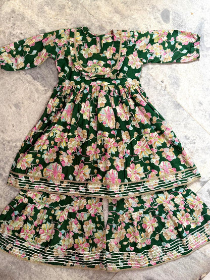 Girl's Peplum Sharara In Wholesale