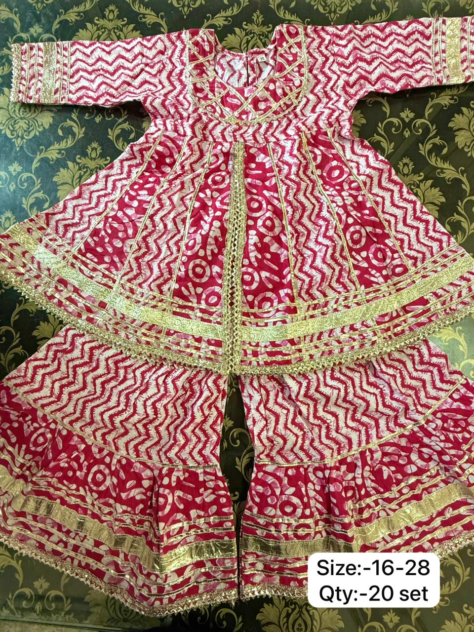 Girl's Peplum Sharara In Wholesale